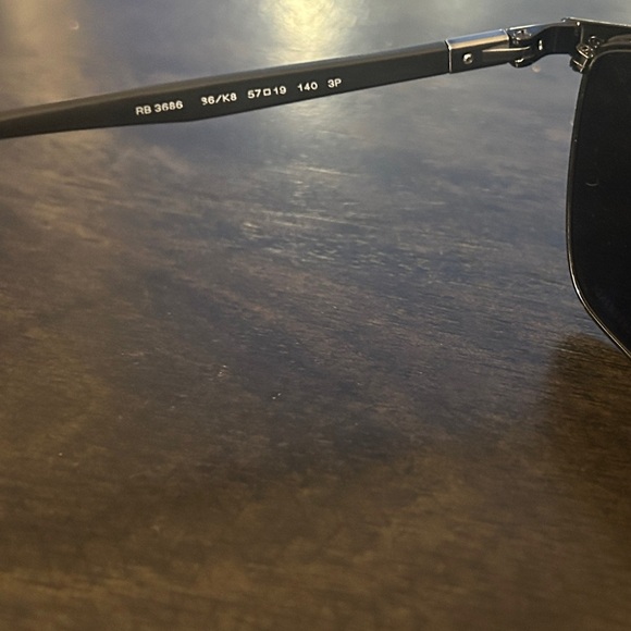 RayBan 3686 Chromance Polarized - Matte Black with Dark Grey Lenses - Picture 9 of 13